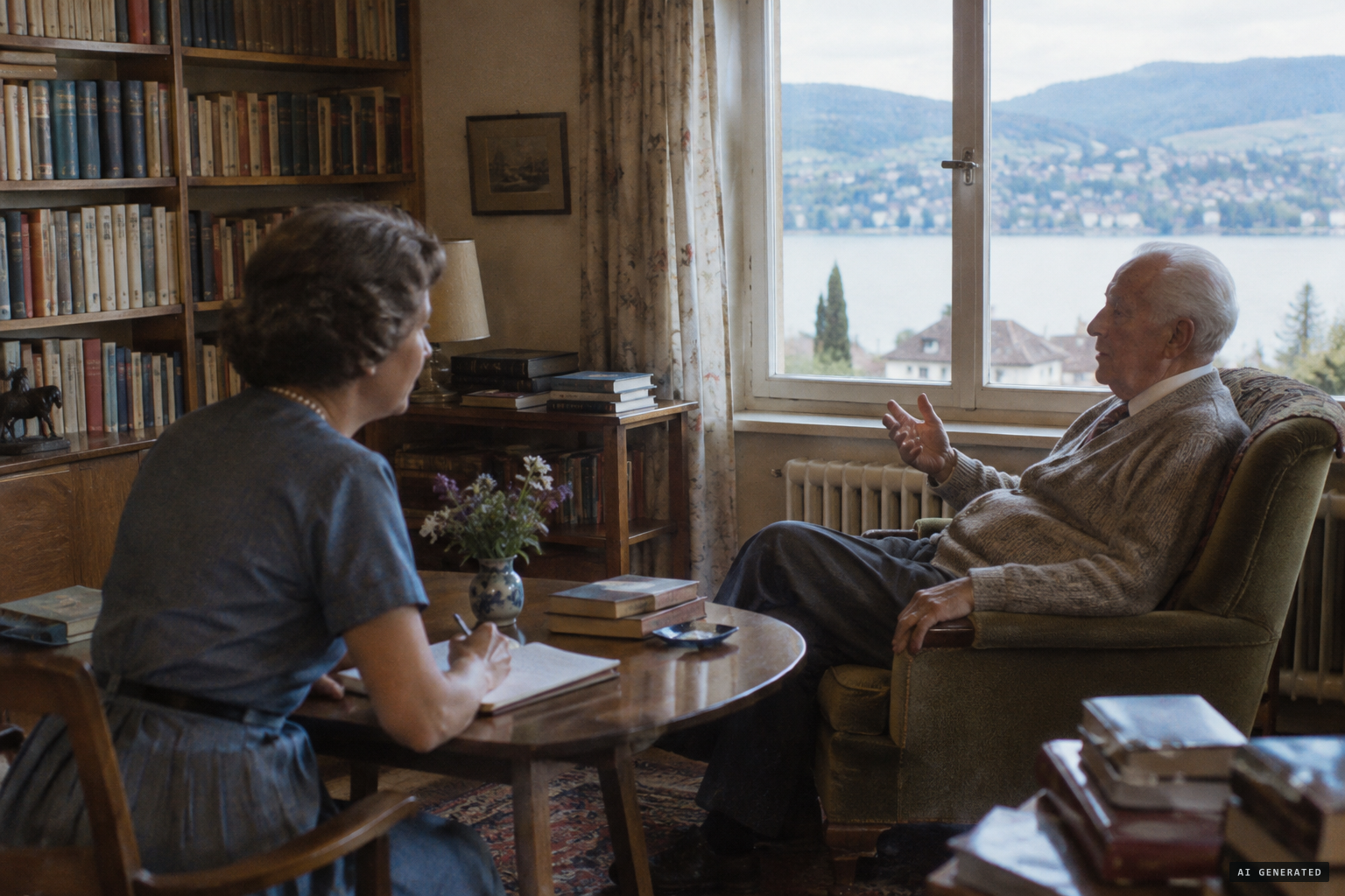 Jung dictates his memoir to Aniela Jaffé some fifty years on