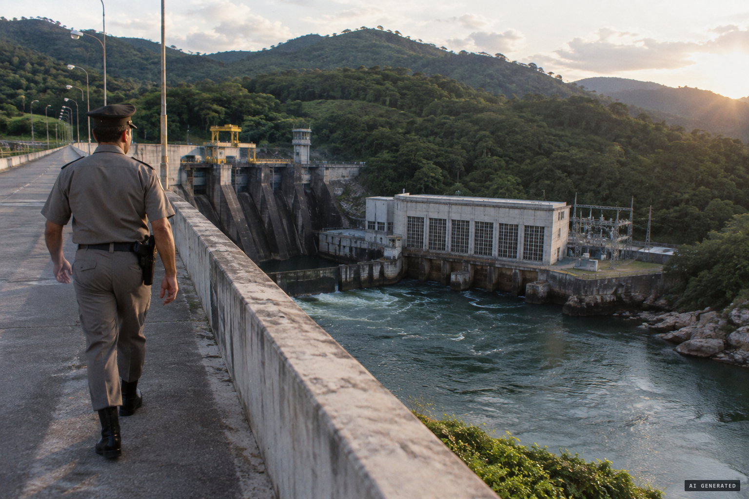 The new Funil hydroelectric plant, where Almiro worked as a night patrol guard