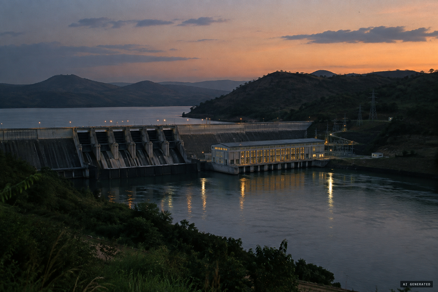 Funil Dam, site of one of Brazil's beam-of-light cases