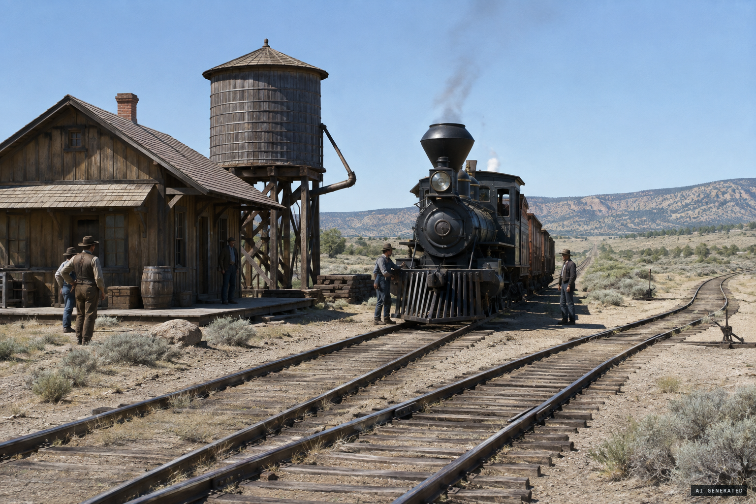 Galisteo Junction, where the Santa Fe spur left the main line, early 1880
