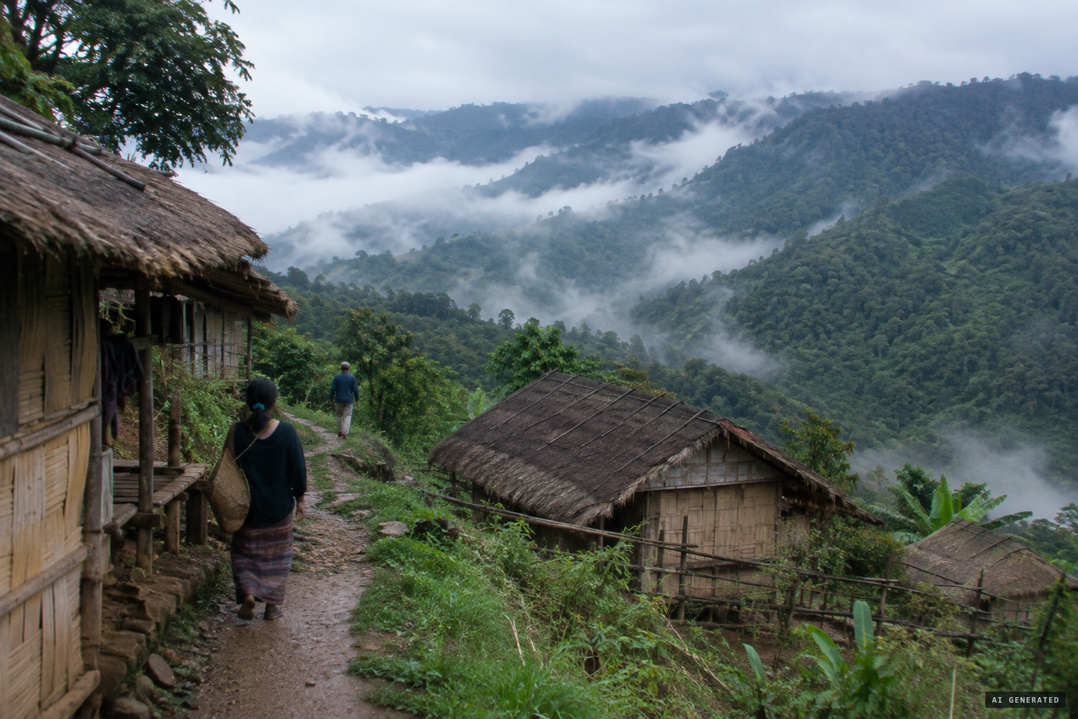 The Garo Hills, home of the mande burung, the 'forest man'