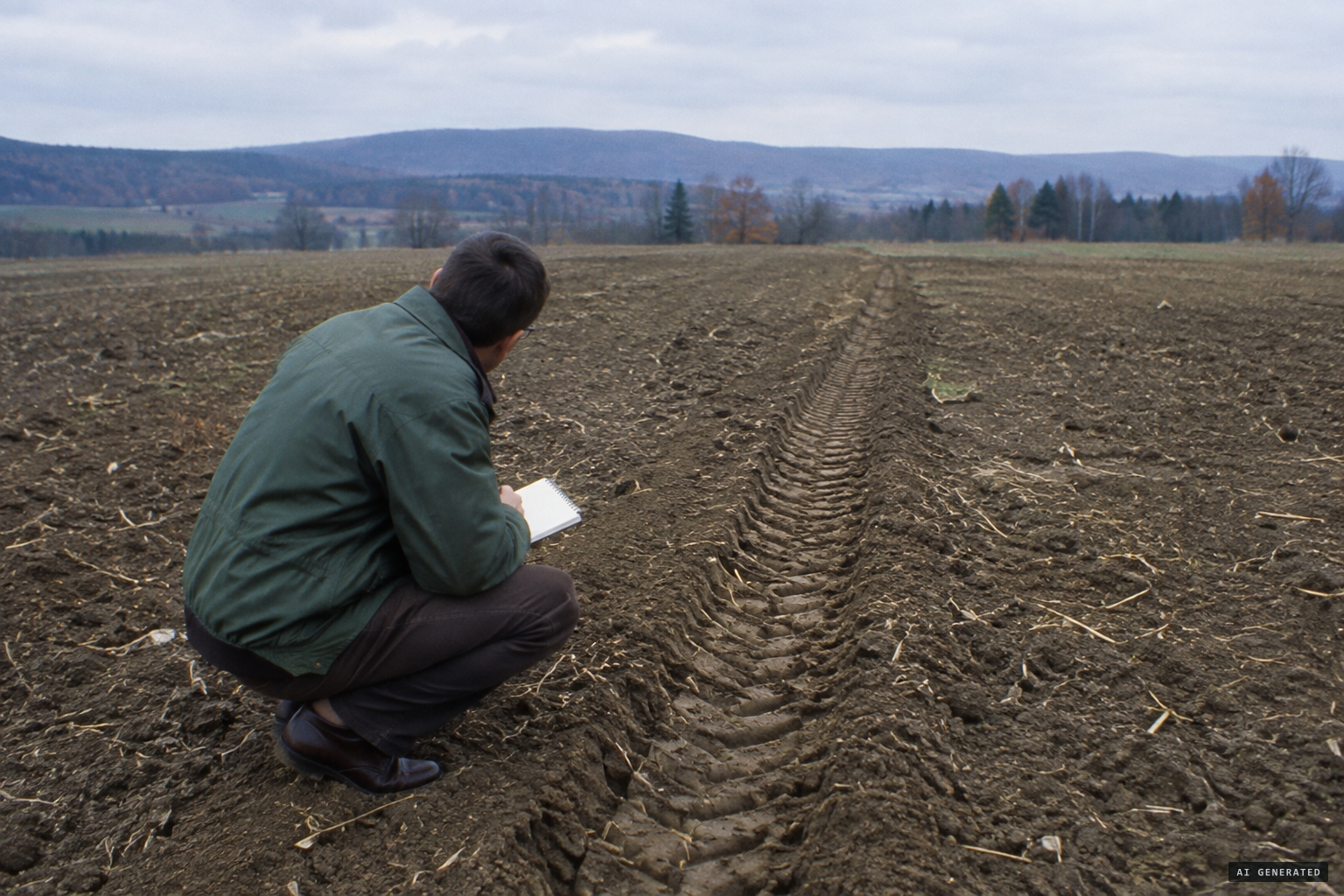 Schwarz finds only one set of tractor tire tracks