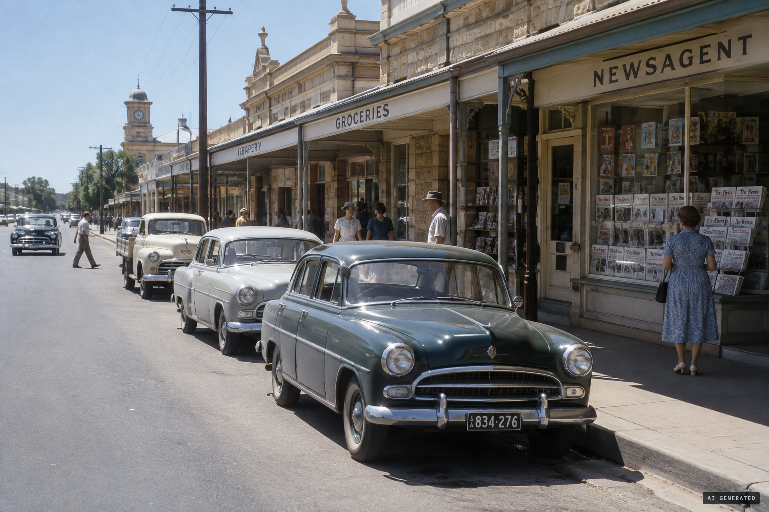 Gawler, about 40 km north of Adelaide, where The Bunyip reported a flying saucer