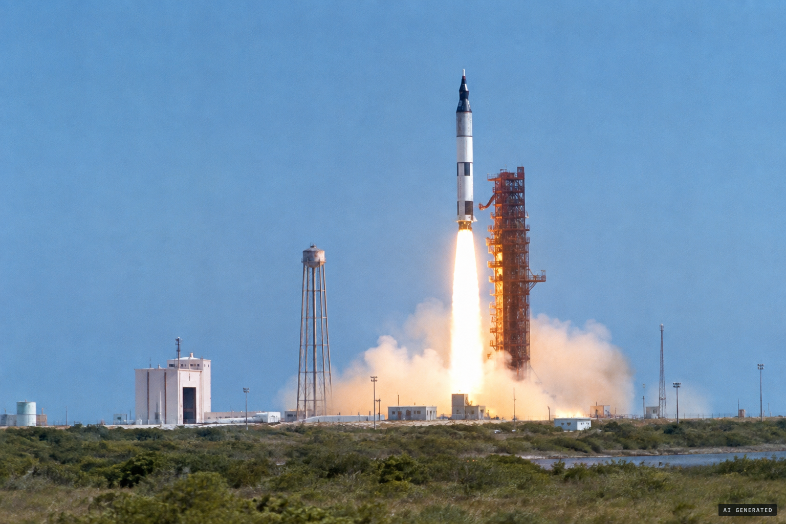 Gemini 11 lifts off on September 12, 1966