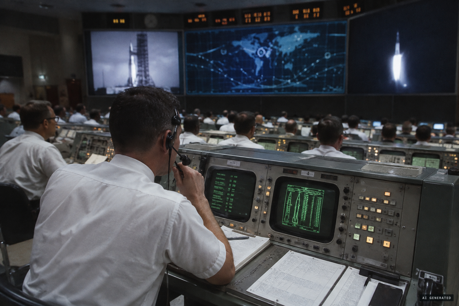 The CAPCOM relays NORAD's identification: Proton III