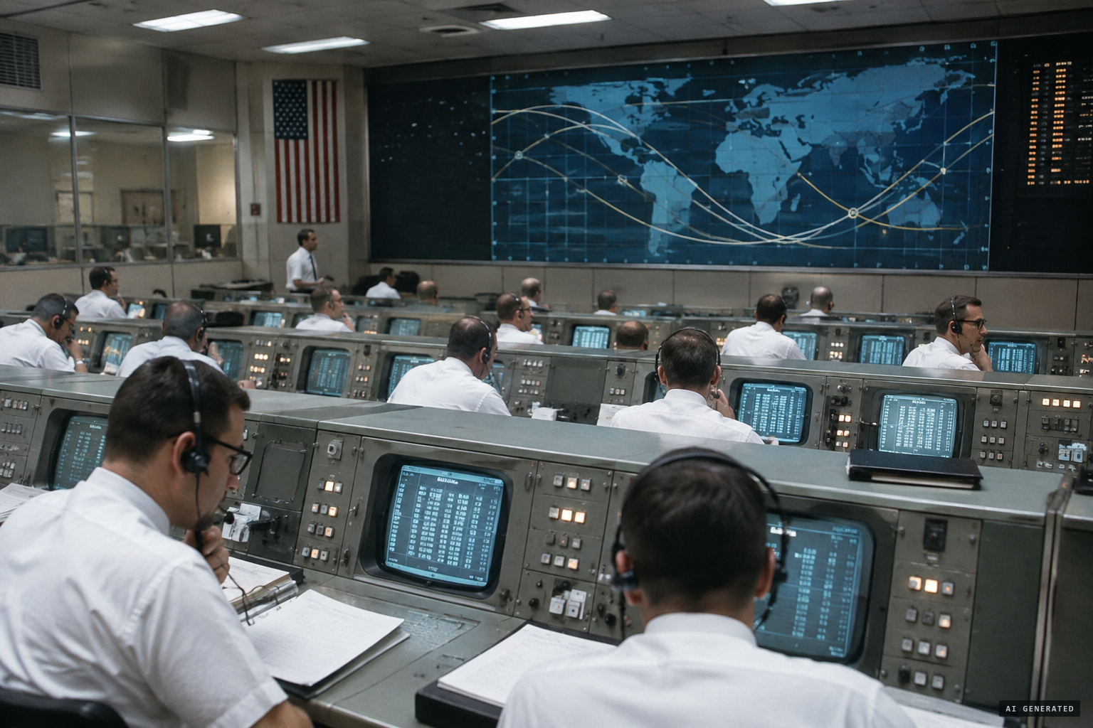 Mission Control asks about the object while NORAD finds nothing nearby