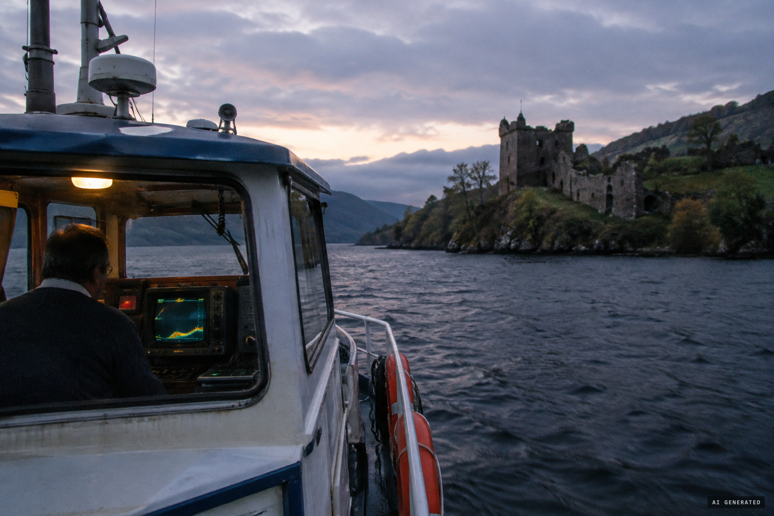 "Edwards Deep", the claimed 812 ft "Nessie's Lair" near Urquhart Castle