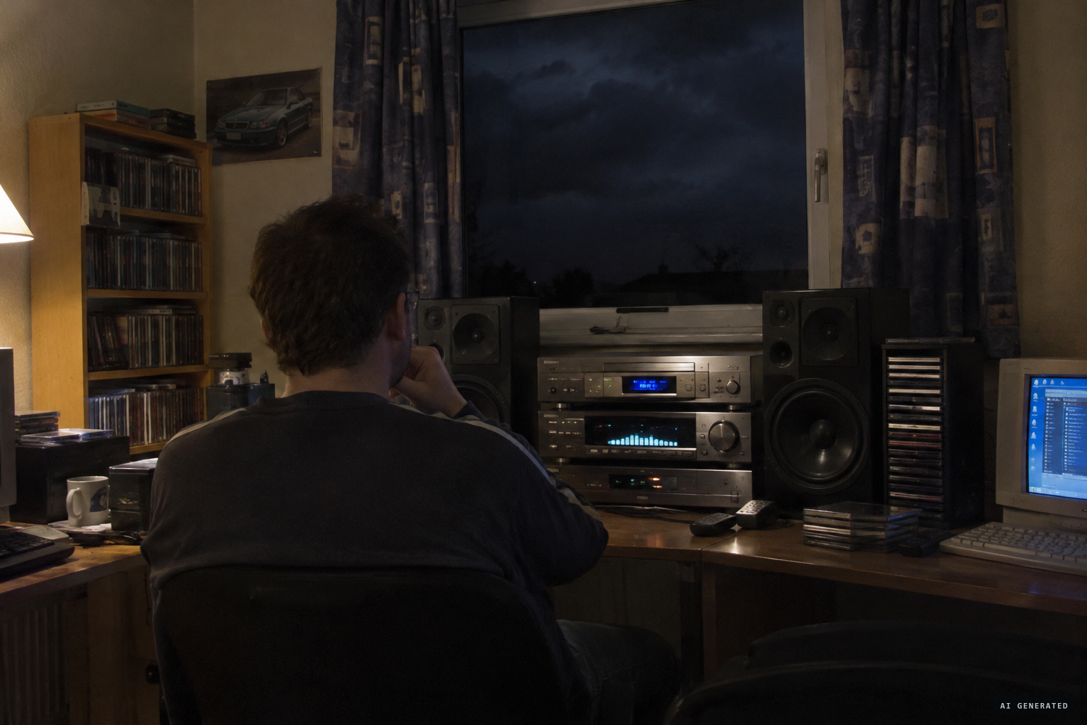 A man in Baillieston hears "spaceman-esque voices" through his electronic equipment