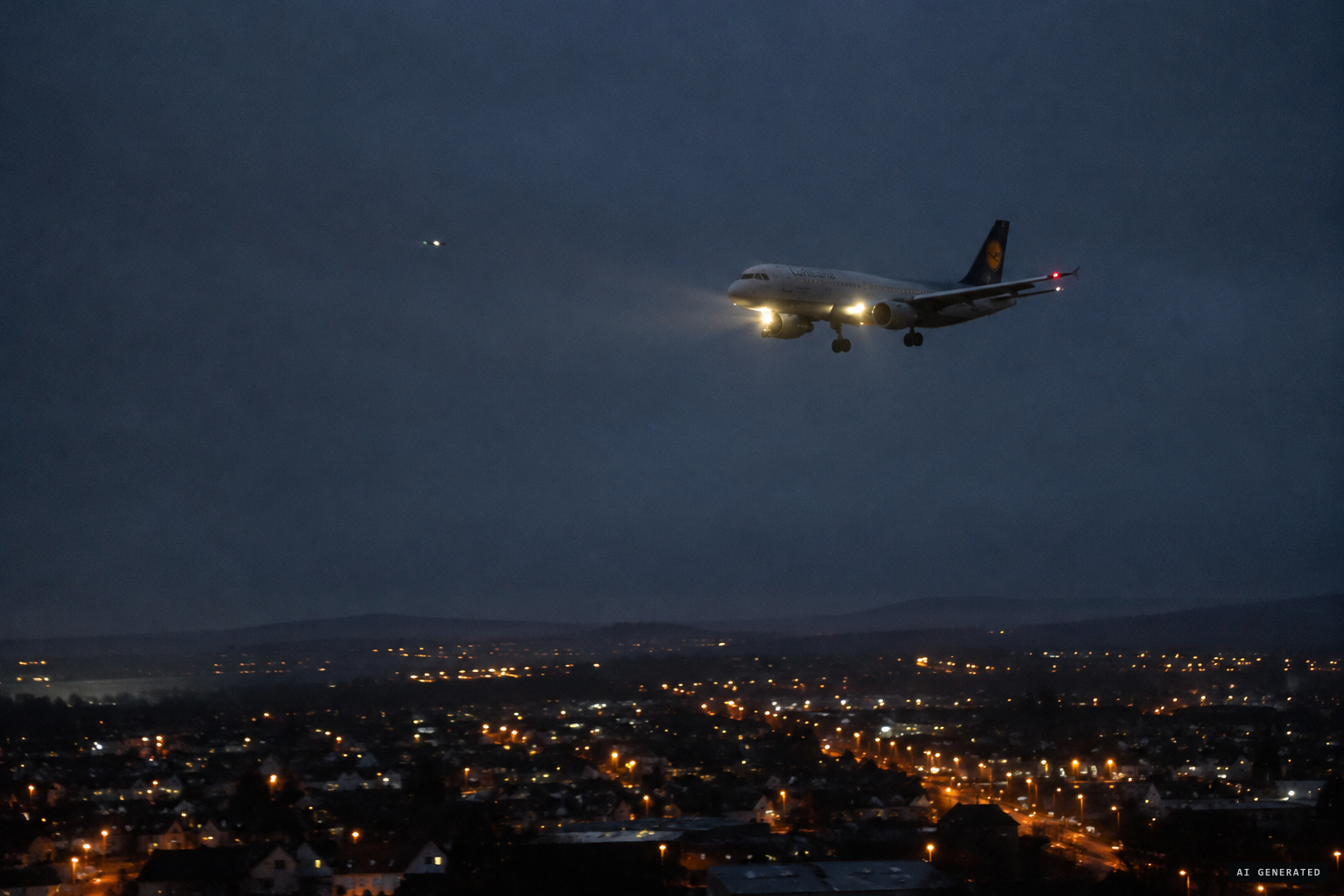 An A320 passes an unidentified object near Baillieston in December 2012