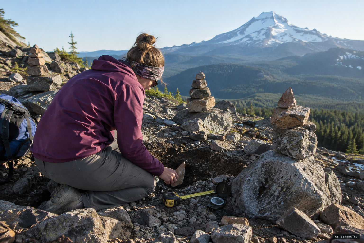 T. A. Wilson surveys the pits and cairns as possible vision-quest structures.
