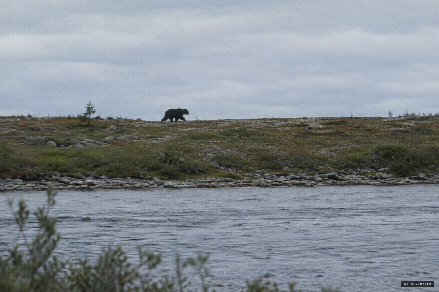 The bear candidate: bears run on all fours, not upright.
