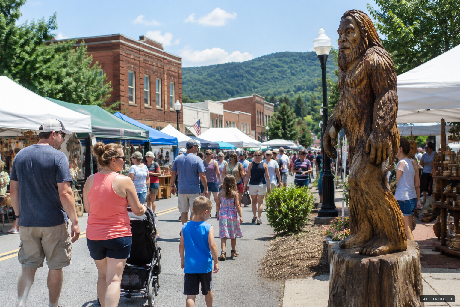 The first WNC Bigfoot Festival in Marion