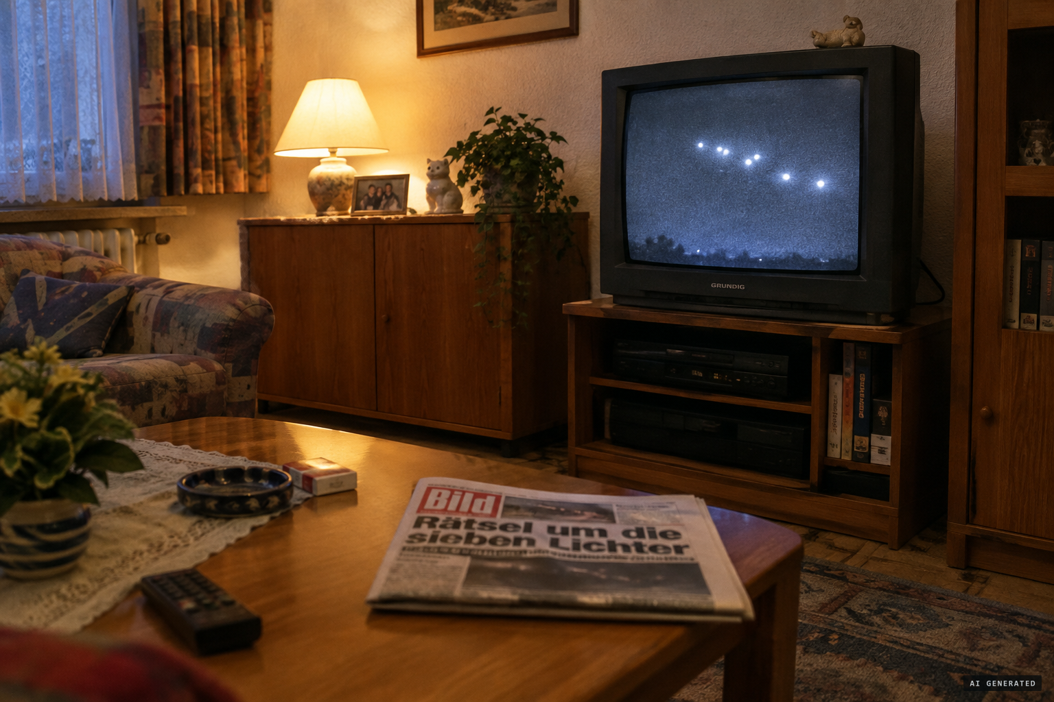 Press and television return again and again to the seven lights over the Baltic