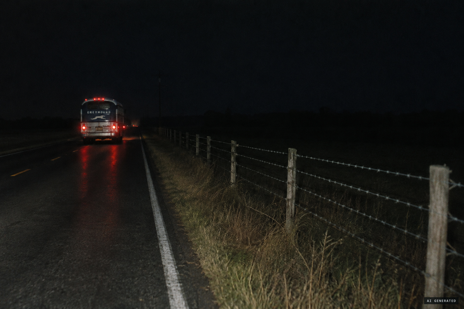One witness, a few seconds in the headlights, a fence, then the dark