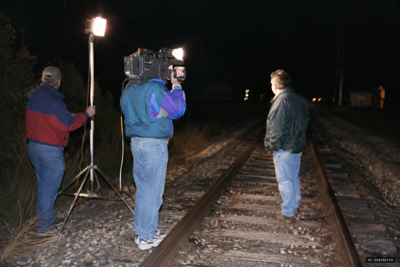 Unsolved Mysteries films near Gurdon, October 1994