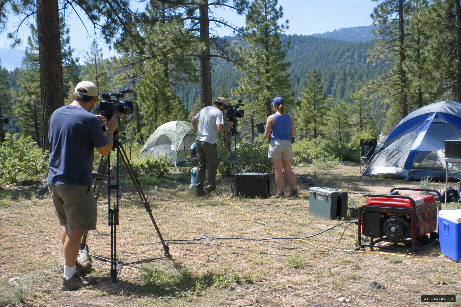 The 90-day expedition, cameras running around the clock