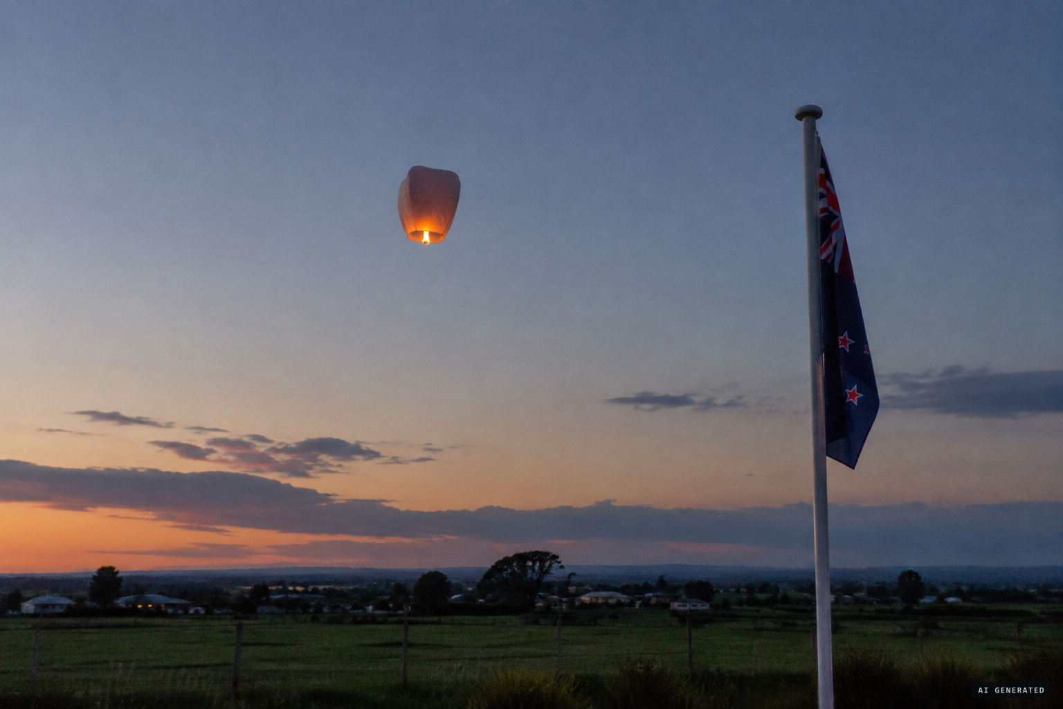Was it a Chinese lantern? Winds under four knots that night