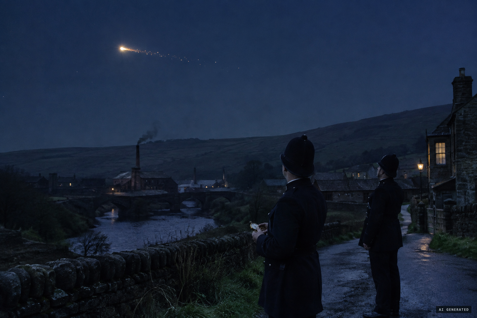 No noise, but the thing threw out sparks as the two men timed it