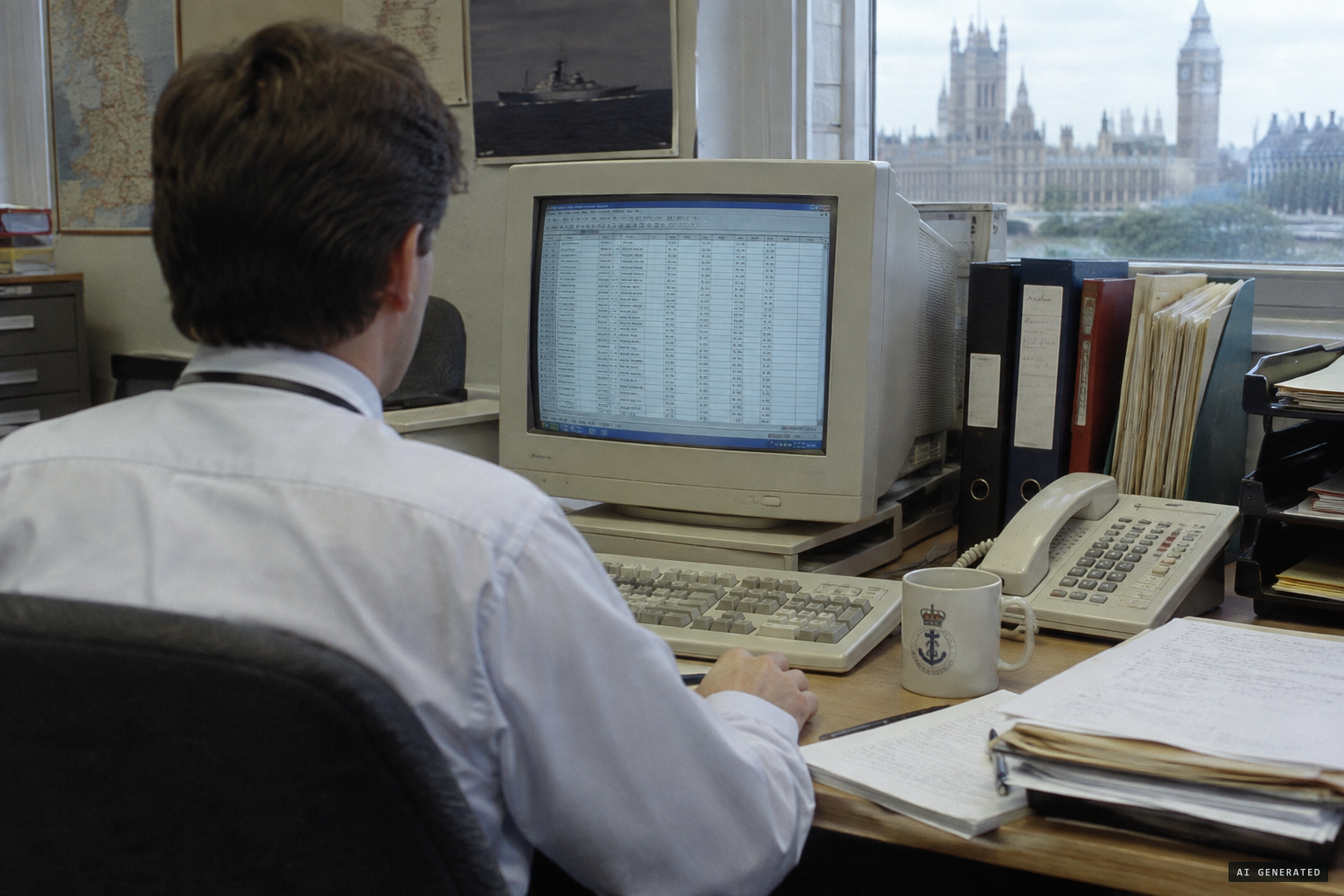 The sighting logged in the Ministry of Defence's 1998 UFO report spreadsheet