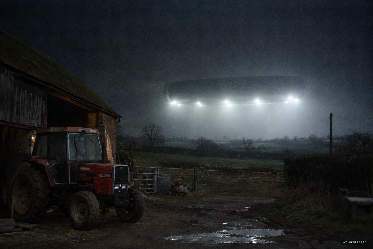 18 September: a farm near Henfield reports a large cylinder with misty white lights
