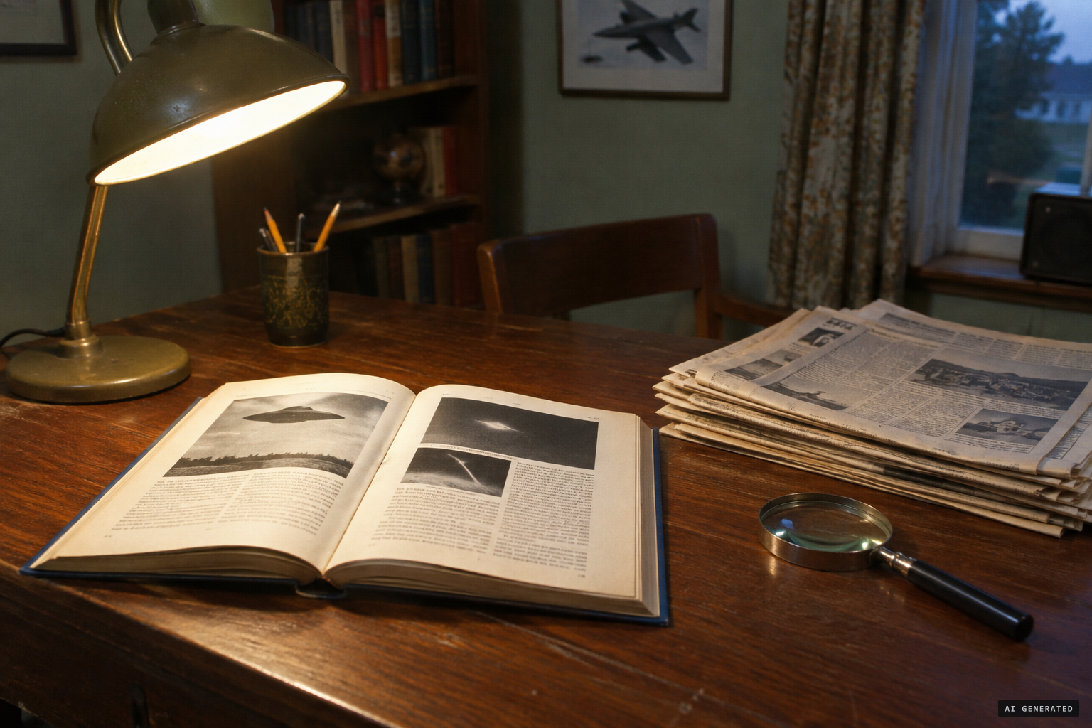The sighting survives through one book, The Warminster Mystery