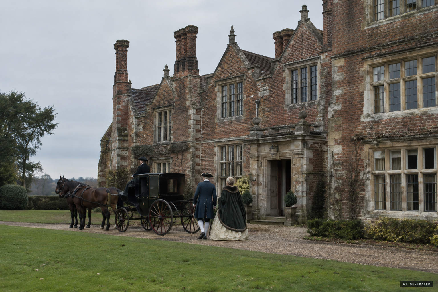 The old Tudor manor at Hinton Ampner, let to William Henry and Mary Ricketts around 1765