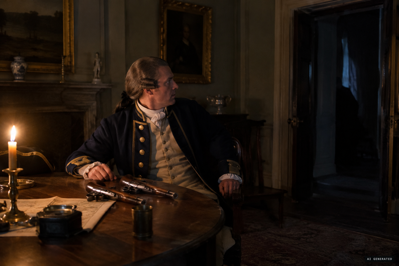 Capt. John Jervis sits up every night for a week