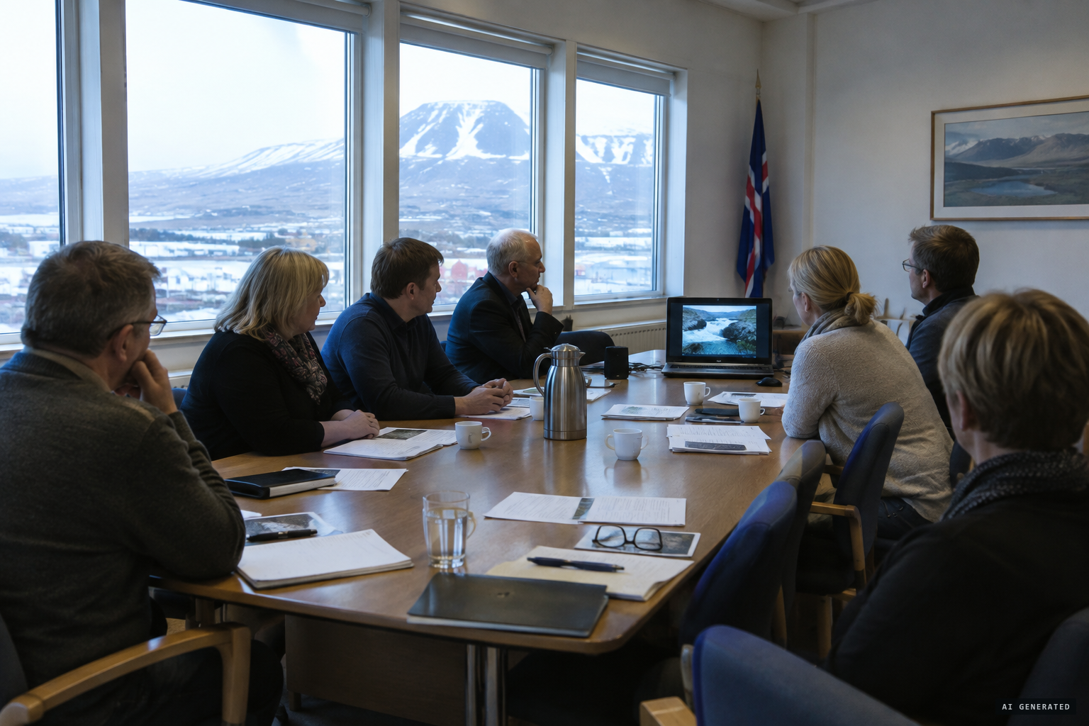 The Truth Committee on the Existence of the Lagarfljót Worm deliberates