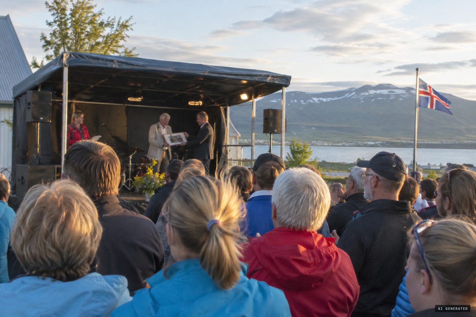 At the Ormsteiti Worm Festival, Kjerúlf receives the prize: the Worm exists