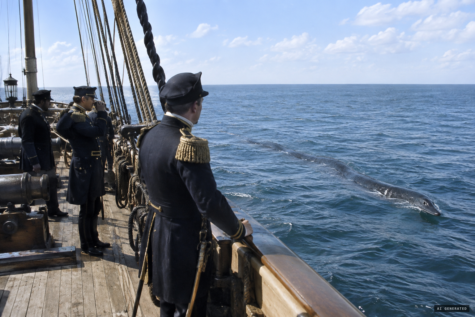HMS Daedalus, 1848, another classic naval sighting