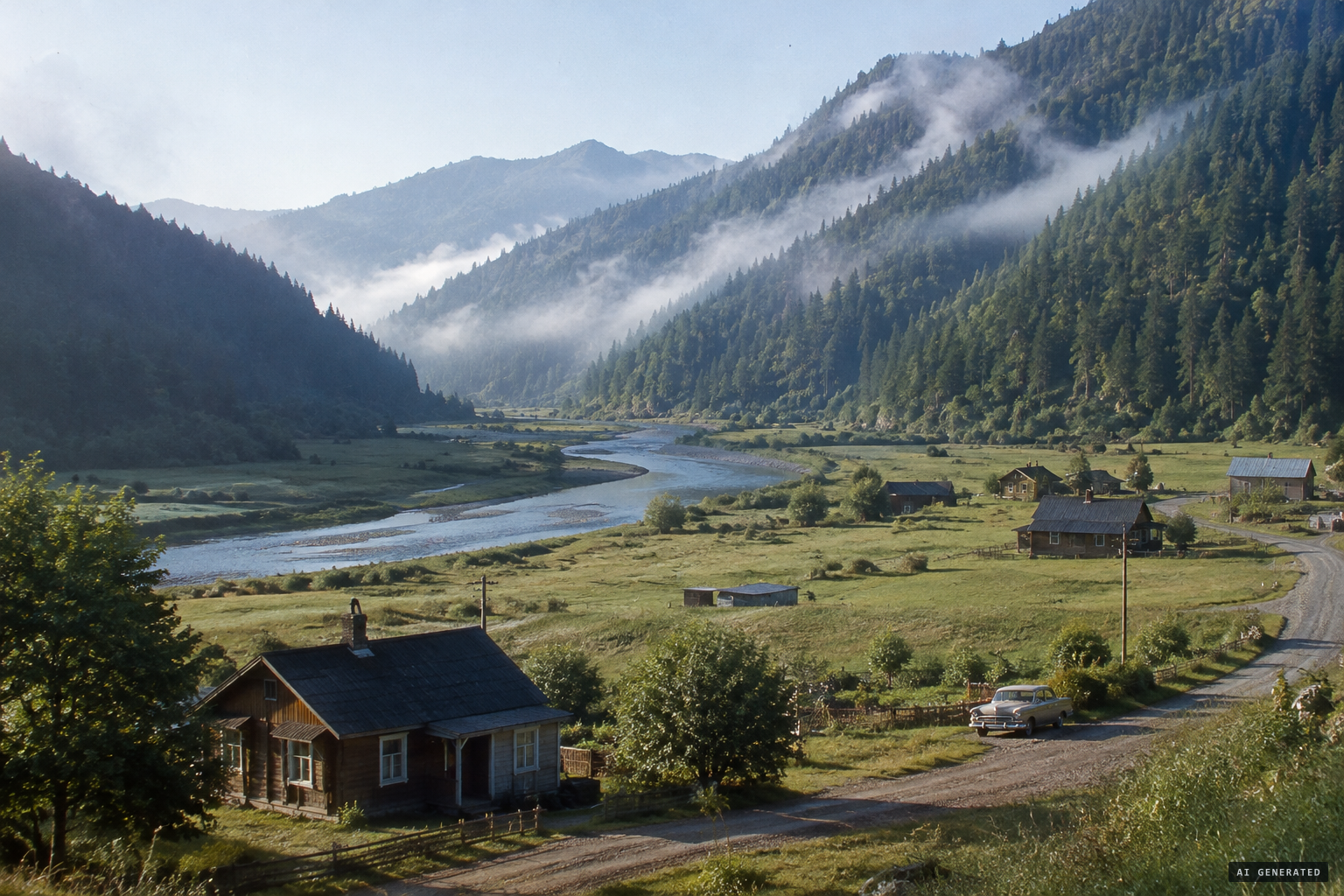 The Hoopa Valley on the lower Trinity River, home of the Hupa and of the Oh-mah