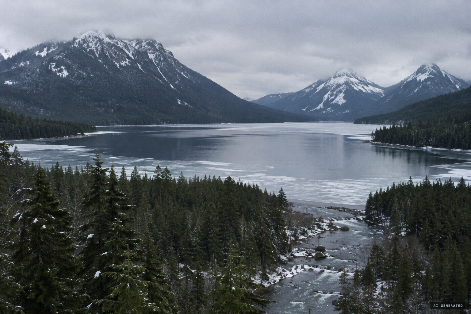 Horne Lake, between Mount Mark and Mount Horne, in the heart of Vancouver Island