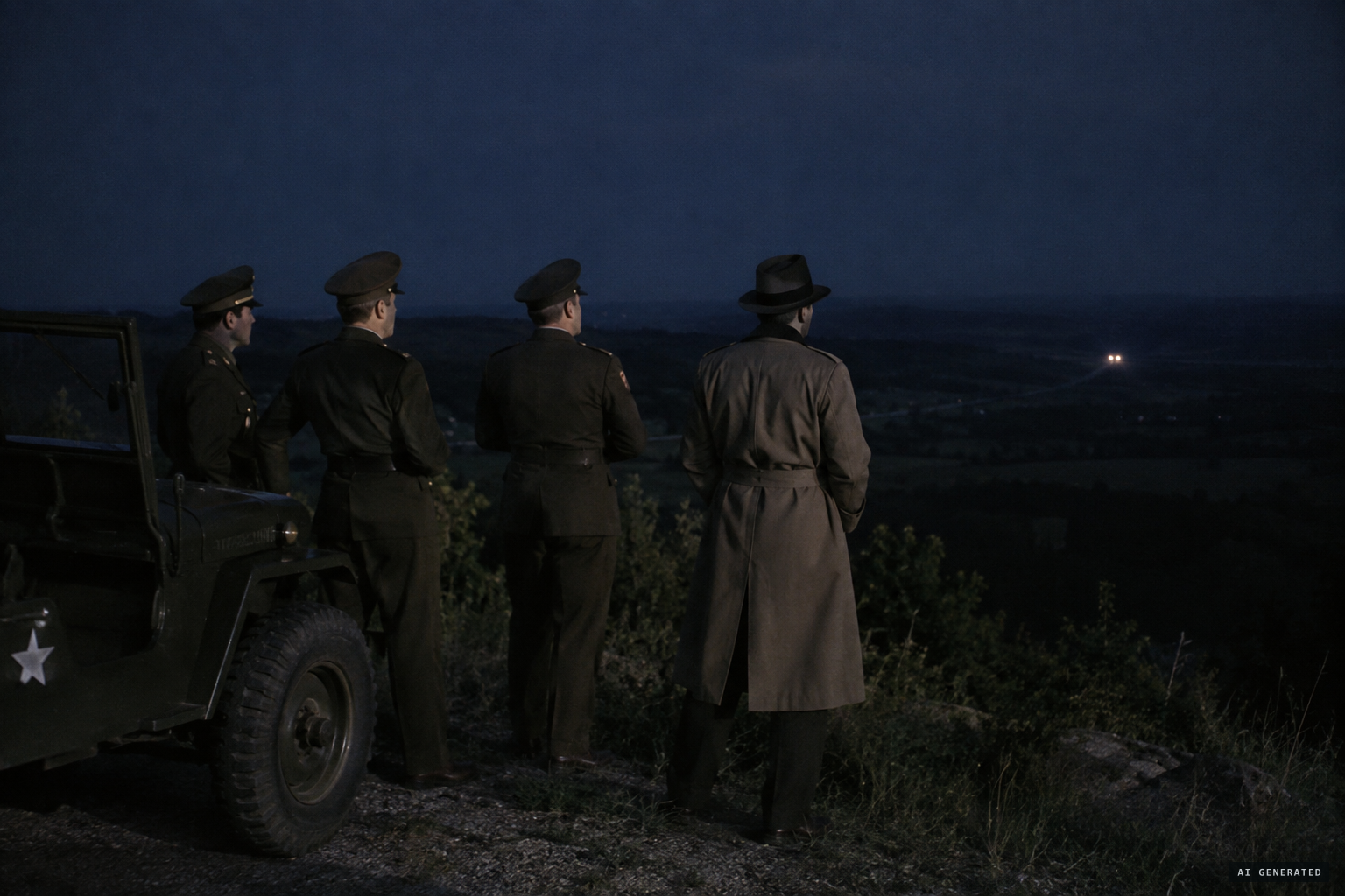 Observers at Hornet watch the light appear as a distant car flashes its headlights