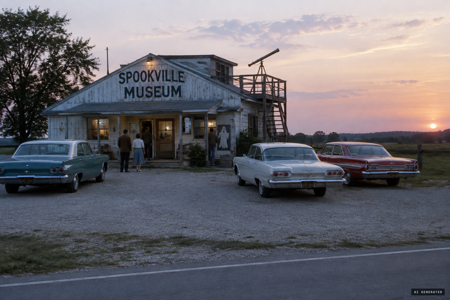 The Spookville museum on Spooklight Road