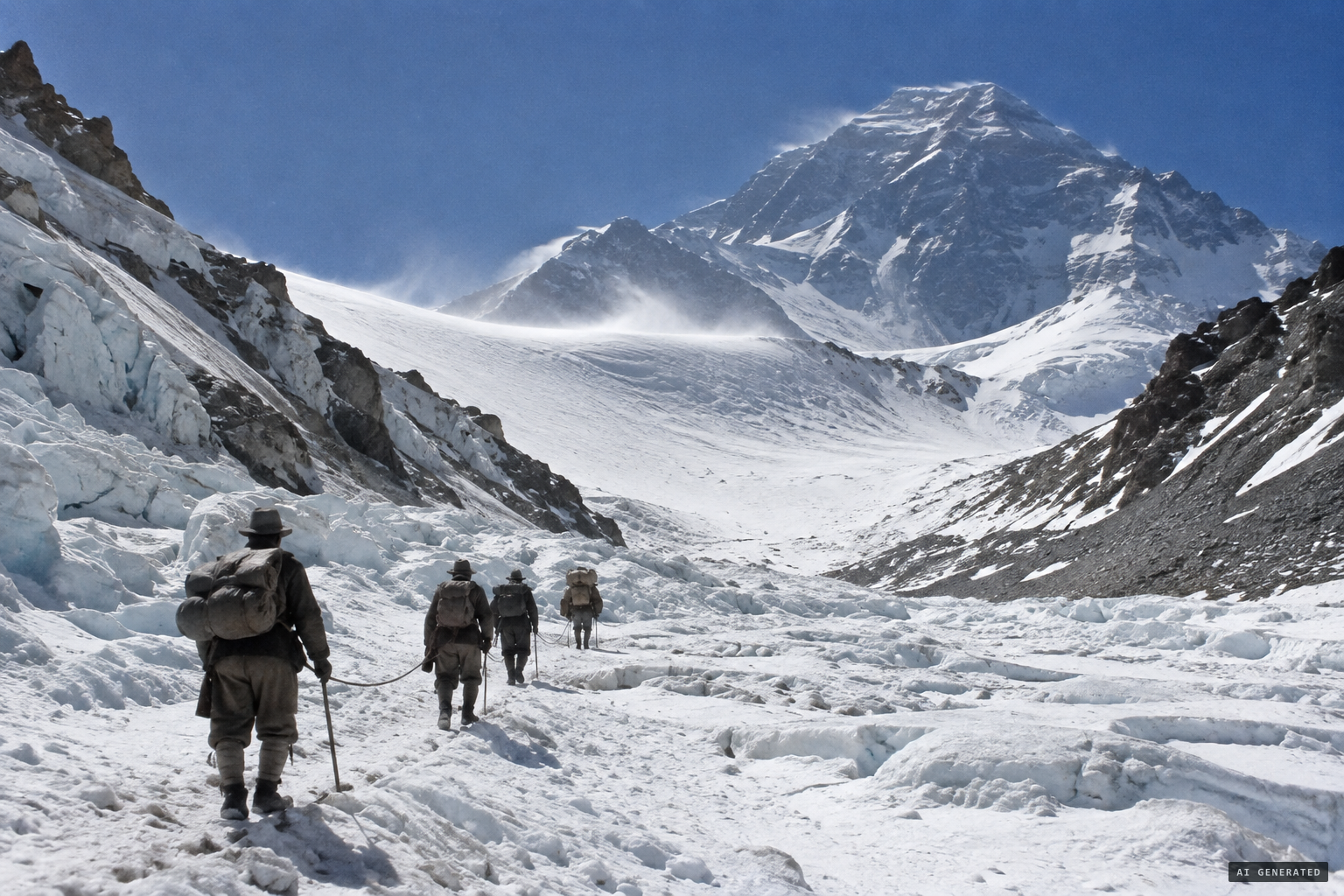 The Lhakpa La, the Windy Gap, between the Kharta and East Rongbuk glaciers.