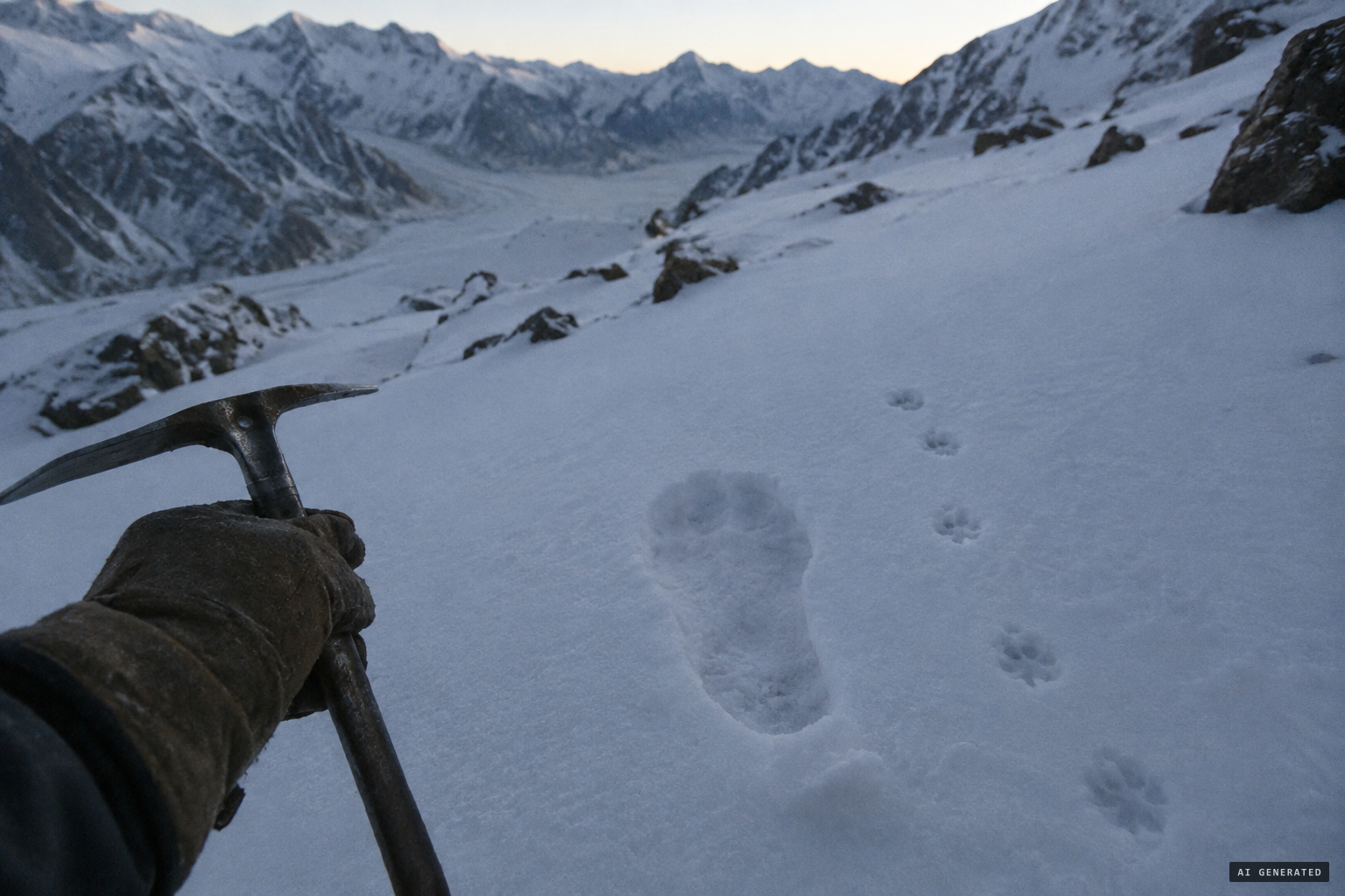 One mark, "like that of a human foot", was most puzzling.