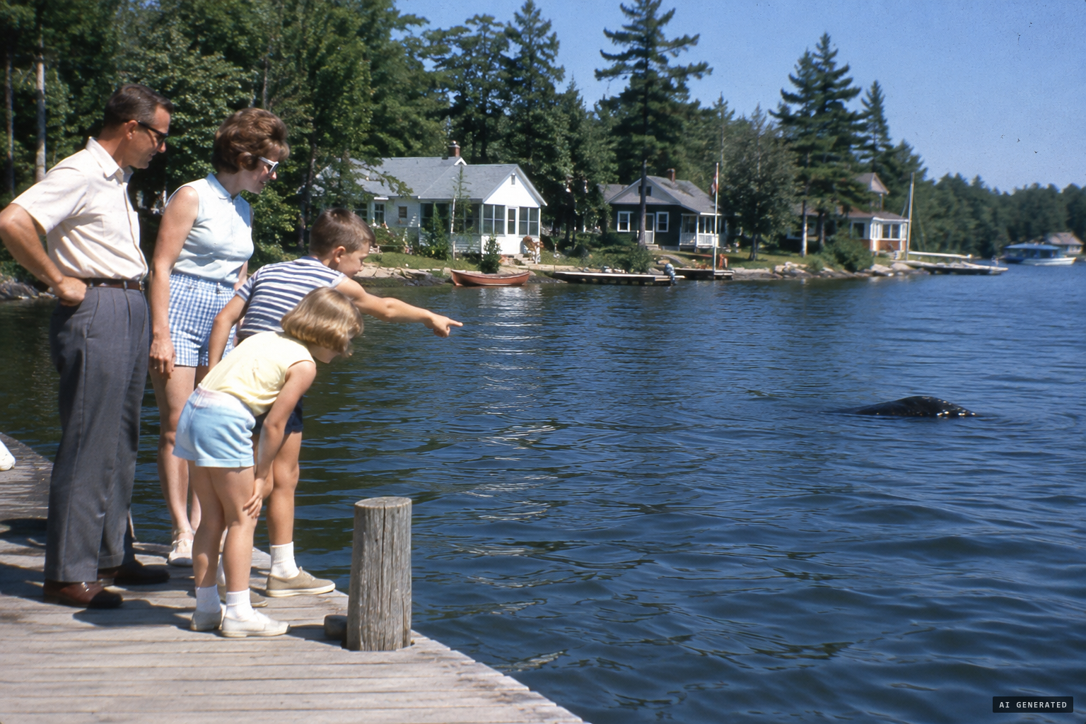 The Lathangue family reports the creature near Jackson's Point in 1963