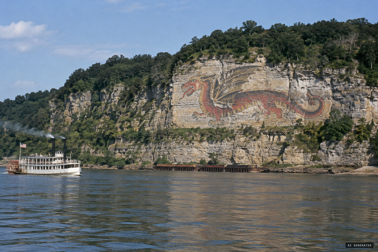 Alton's legendary giant bird, the Piasa