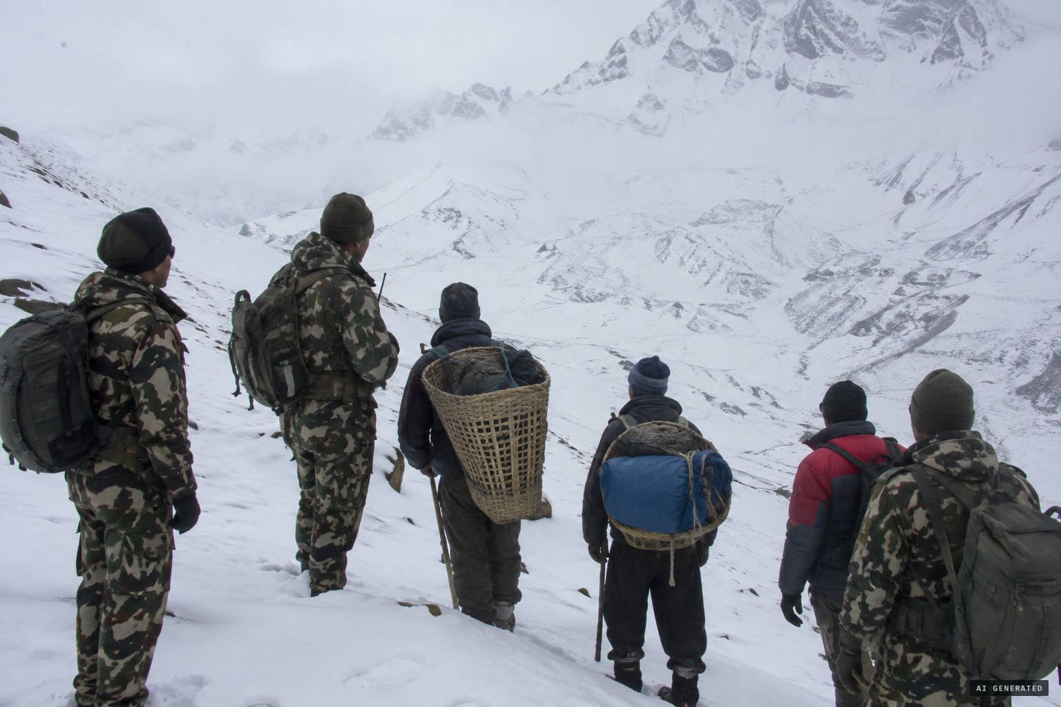 Nepali Army officers find the marks already gone; locals blame wild bears