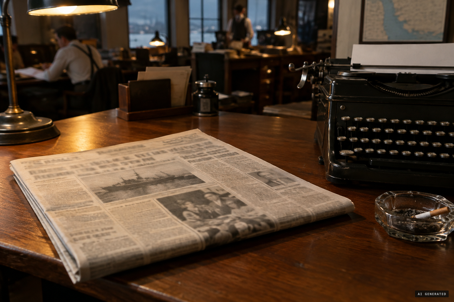 The Vancouver Province runs the story on page 1, 9 March 1943