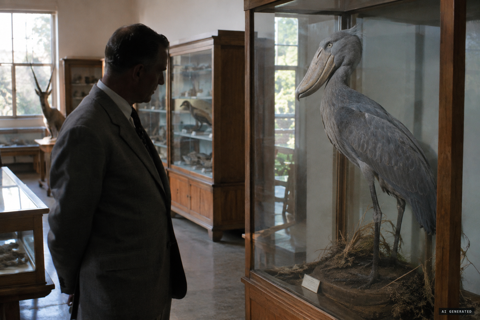 Reay Smithers suggests a shoebill stork may explain Brown's sighting
