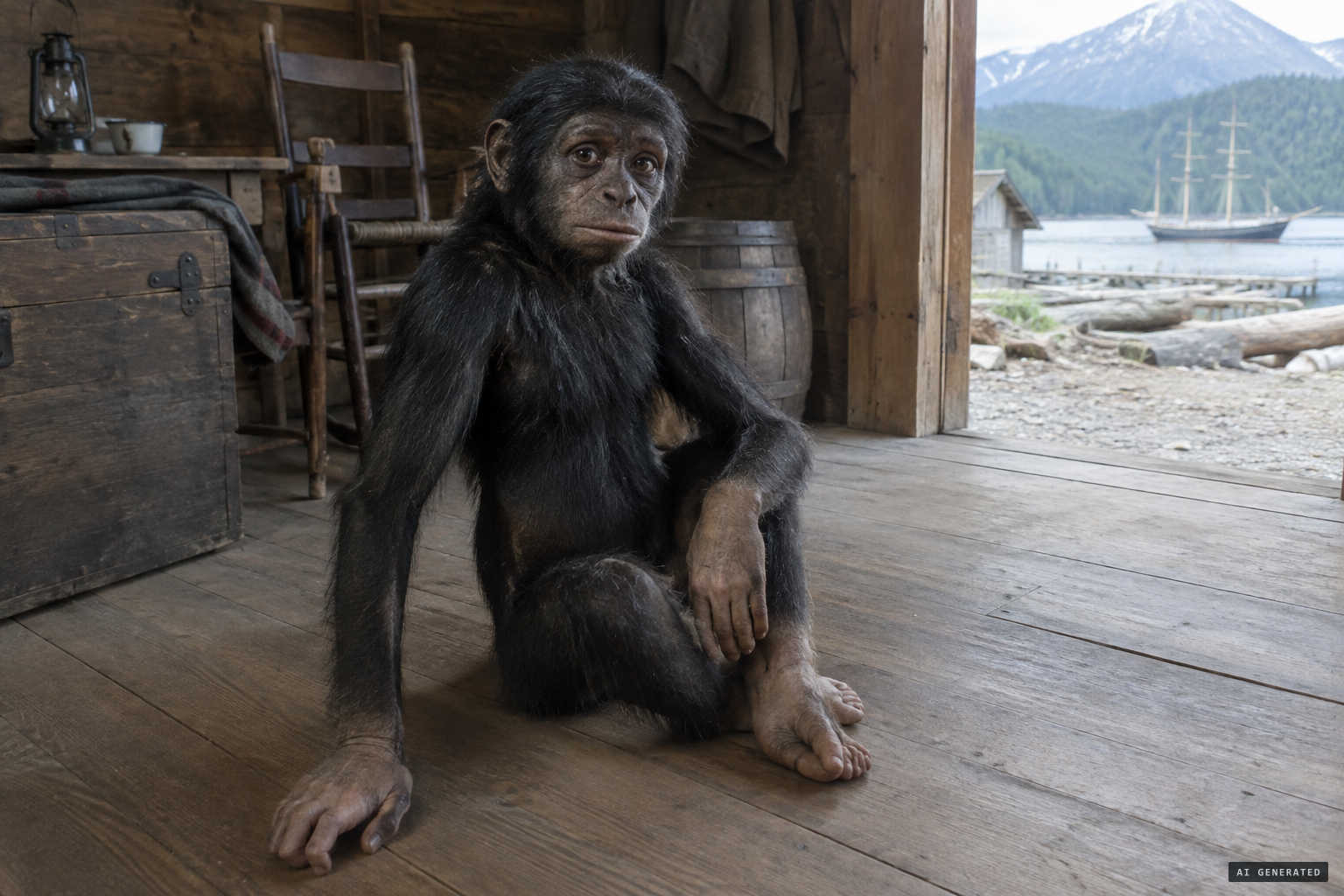 Jacko as described: 'of the gorilla type', half man and half beast, 4 ft 7 in and 127 pounds.