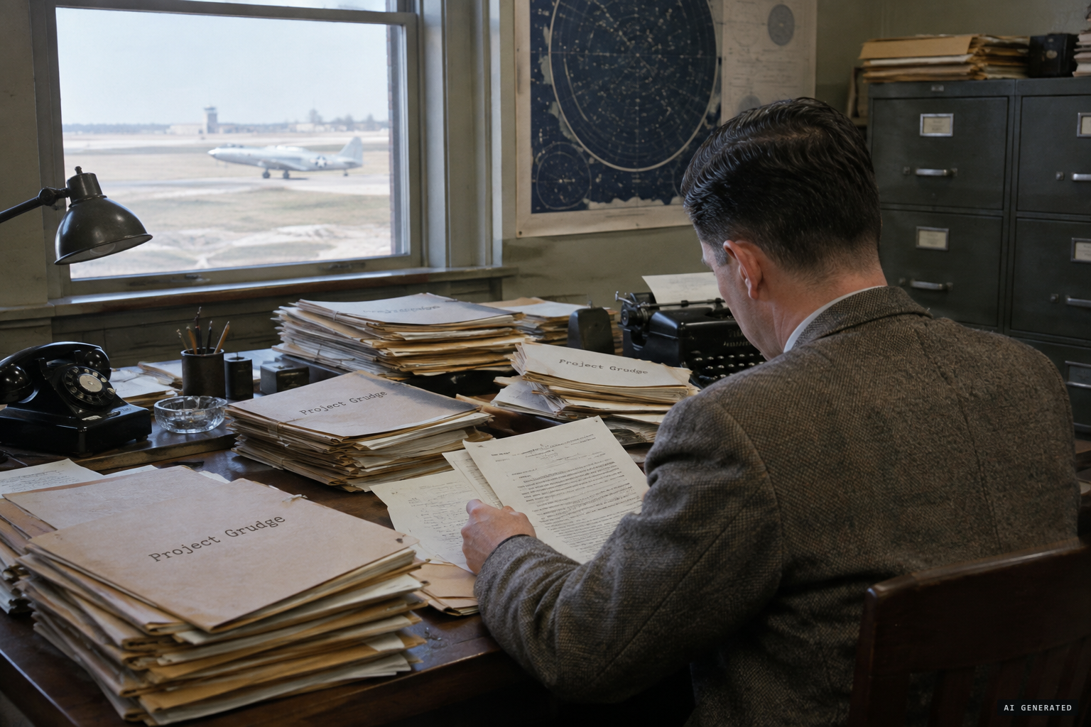 J. Allen Hynek reviews the case: non-astronomical, insufficient data.