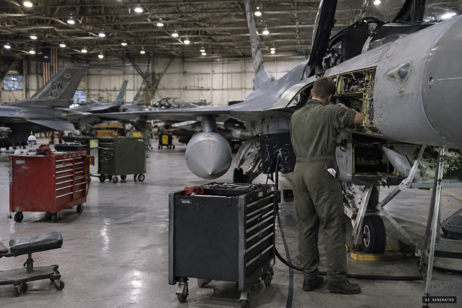 Jake Barber began as an Air Force aerospace mechanic in the late 1990s