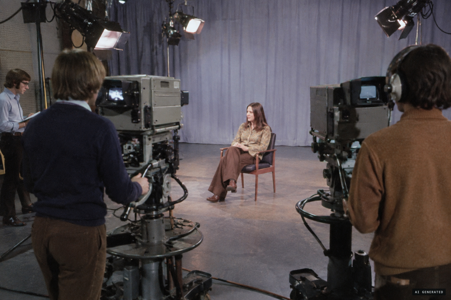 Television students at West Bromwich College film her telling her story