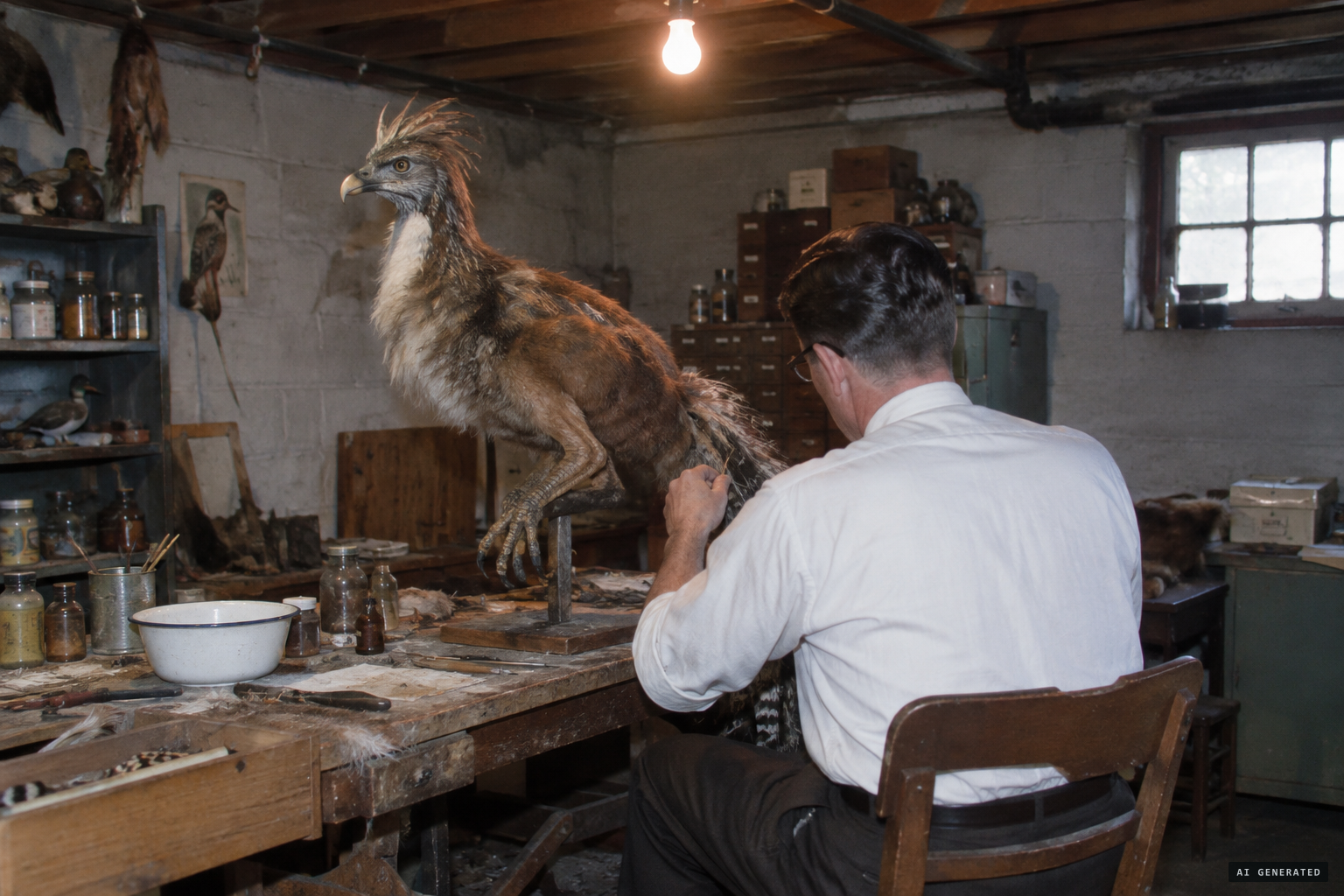 Theory one: an amateur taxidermist's hoax