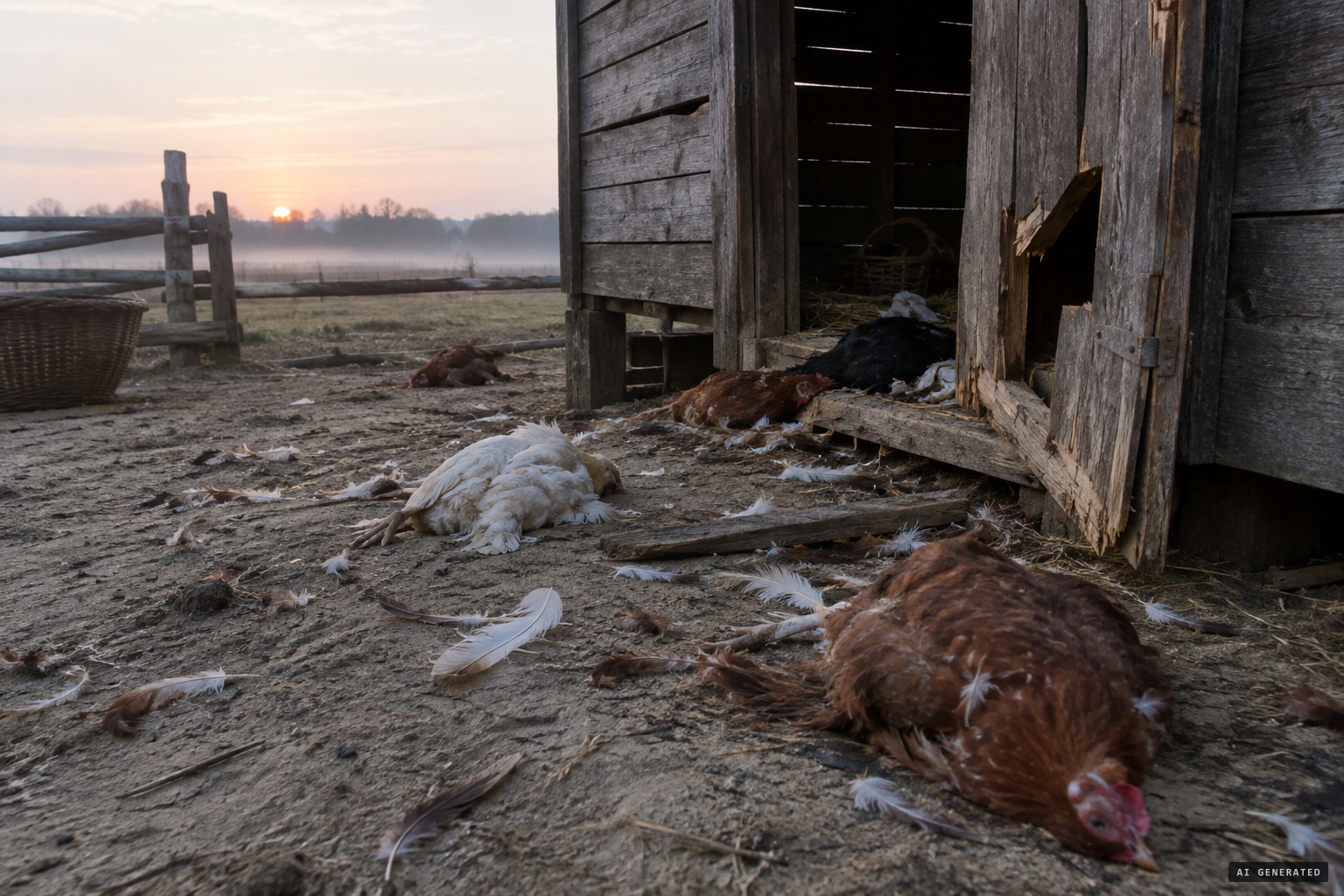 1841: sheep and chickens killed again