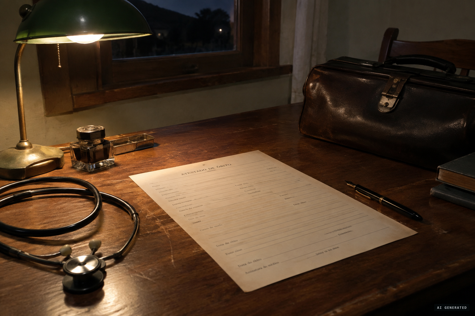 The death certificate: death at 22:00 on 4 March, cardiac collapse and burns
