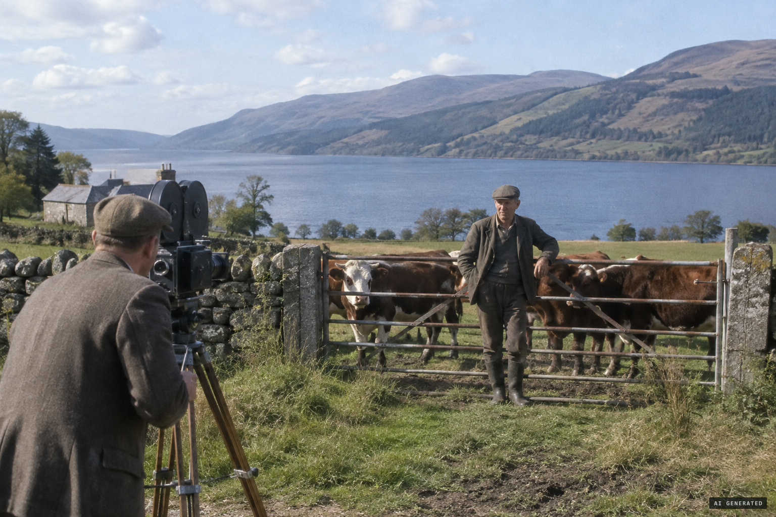 Farmer Jock Forbes, filmed for the archive