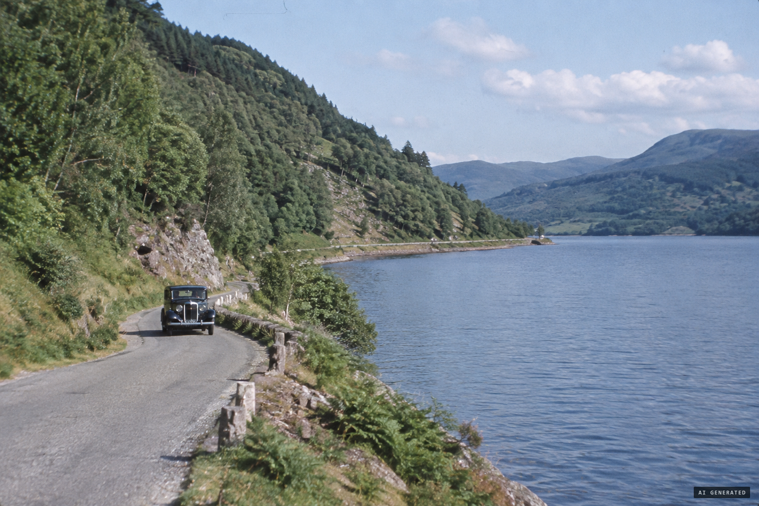 The same shore road, where later land sightings followed in 1933 and 1934